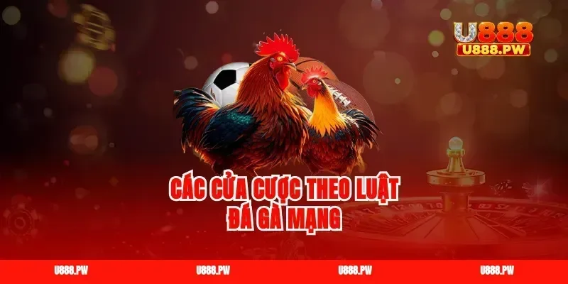 Các cửa cược theo luật đá gà mạng