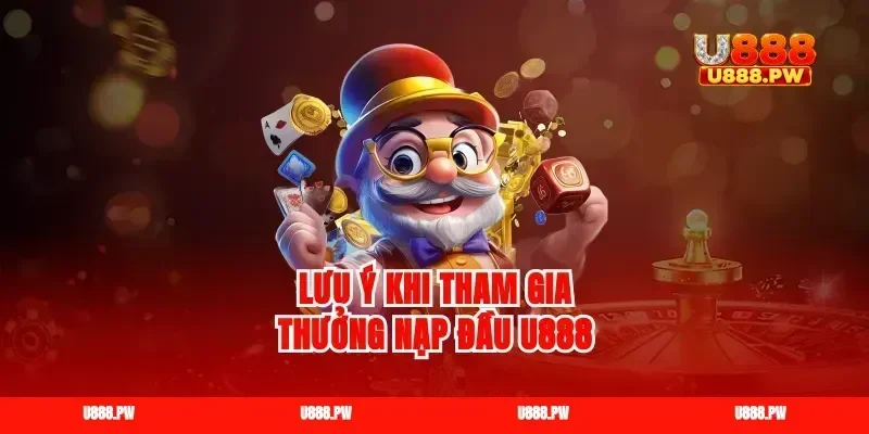 Lưu ý khi tham gia thưởng nạp đầu U888